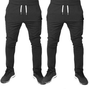 Pantalons de Sport en polaire pour hommes, longs, décontractés, Slim, de course à pied, de Gym, d'hiver, - Product Image 5