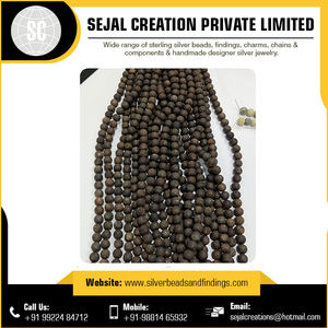 ลูกปัดหินอาเกตลูกไม้สีฟ้าแฟนซี - Product Image 4