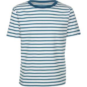 Camisetas de 100% algodón a rayas para mujer, camiseta de diseño de gran tamaño con cuello redondo de alta calidad, precio barato, venta al por mayor - Product Image 3