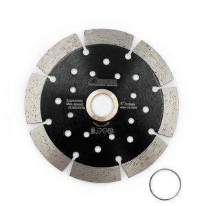 Lame de <span class=keywords><strong>scie</strong></span> segmentée sèche diamantée 4-9in Disque de coupe avec multi-trous avec 10 hauteurs de diamant pour bloc de béton - Product Image 2