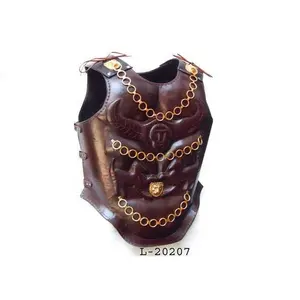 medieval leather armor muscle jacket of high quality