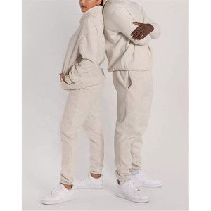 Venta al por mayor de alta calidad personalizado Casual deportes invierno térmico algodón polar hombres mujeres gimnasio Jogger chándales tamaño de color personalizado - Product Image 2