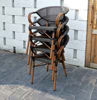 Fauteuil en rotin pour terrasse de restaurant Mingmeng – Vente chaude – Mobilier d'extérieur – Chaises de jardin – Guangzhou – Écologique