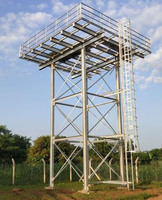 Andamio de tanque de agua, estructura de acero galvanizado en caliente, torre de estructura de acero