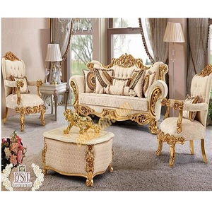 Impresionante Juego de Sofás de Madera de Teca Tallada a Mano para Sala de Estar, Muebles para el Hogar con Color Personalizado y Diseño Duradero DST EXPORTS - Product Image 1