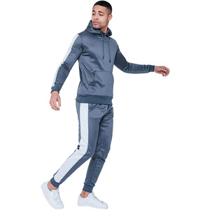 Wholesale Men's Pullover Hoodie With Kangaroo Pockets & Trouser Pants Running Tracksuits Set - Product Image 5