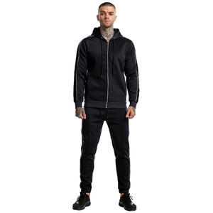 2025 nouvelle mode ensemble de sport hommes décontracté Fitness Jogging vêtements de sport costume hommes vêtements de sport fermeture éclair à capuche et pantalon 2 pièces ensemble - Product Image 6