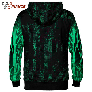 2019 nouveauté personnalisé pleine Sublimation pull à capuche de haute qualité français éponge tissu 3D imprimé Logo brodé - Product Image 4
