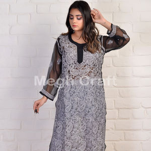 ชุดเสื้อตัวบนผ้าชีฟองผ้าคอตตอนปักลายเสื้อแฟชั่น - Product Image 2