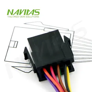 Conector micro-ajuste 8 pinos molex, 3.0mm, 43025-0800, fêmea, terminal de crimpagem