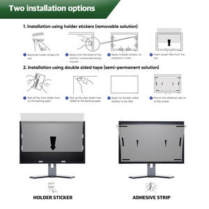 Filtre de confidentialité 12,5 W, protection d'écran anti-espion, réduction UV, haute transmission, PET, résine noire, qualité AAA, approuvé SGS, 2.5D - Product Image 5