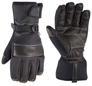 Guantes de cuero de vaca Guantes de invierno de Palma de cuero negro con inserto impermeable Guantes de seguridad en el trabajo - Product Image 6