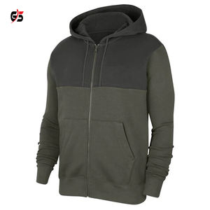 Sudadera con capucha de alta calidad para hombre, ropa de calle Logo impreso de algodón con cremallera y pesado, OEM, personalizada, temporada de invierno - Product Image 1