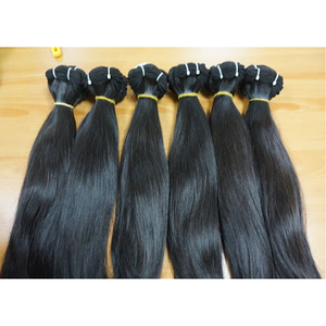 2022 nouvelle mode élégant 12 pouces Double trame Remy tressage Extensions de cheveux vietnamien vierge humain brut naturel teint - Product Image 1