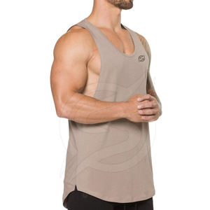 Wholesale New Style Men's Sports Tank Top Custom <b>Muscle</b> Fitness <b>Vest</b> for Gym Training - Product Image 3