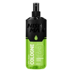 Supermarket Large Stock Selling Of Nishman After Shave Cologne Caribbean 03 At 400ml Attractive Bottles In Budget Price