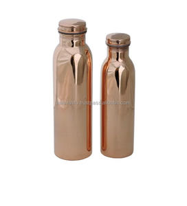 Botella de agua sin juntas de cobre hecha a mano de 500ml, utensilios de cocina personalizados a prueba de fugas para decoración del hogar - Product Image 1