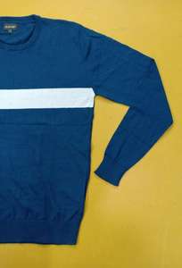 Pull-over à col rond à manches longues pour homme, rayé, élégant, décontracté, pour le bureau, de marque authentique, collection hiver-automne, stock du Bangladesh - Product Image 5