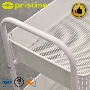 รถเข็นครัวอเนกประสงค์ 3 ชั้น แบบตะกร้าโลหะ ดีไซน์ทันสมัย สำหรับจัดเก็บของใช้ในครัว ยี่ห้อ MIT OEM ขายส่ง - Product Image 2