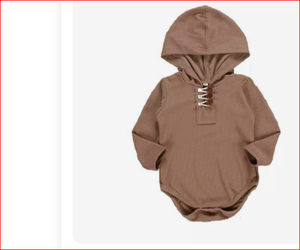 Pelele con capucha para bebé, ropa de mano y sin pierna, venta al por mayor - Product Image 1