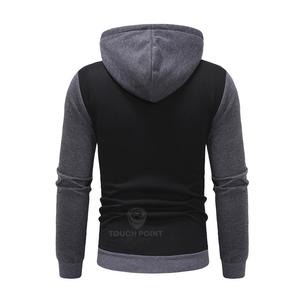 เสื้อมีฮู้ดสำหรับผู้ชาย,เสื้อสวมหัวแขนยาวมีซิปขนาดใหญ่พิเศษพิมพ์ลายแบบขายส่งกำหนดเองได้ - Product Image 6