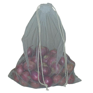 Tái sử dụng chất lượng tốt nhất Trái Cây Rau bao bì túi bông dây rút Polyester <span class=keywords><strong>Net</strong></span> hàng tạp hóa lưới túi - Product Image 2