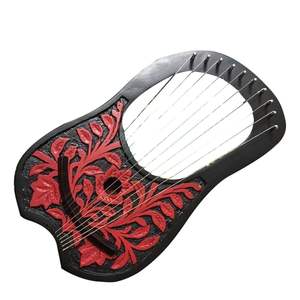 Arpas Lira al por Mayor, Arpas Lira Hechas a Medida para Dama, Arpas Lira de Palisandro Pulido Marrón Brillante Hechas a Mano para la Venta - Product Image 6