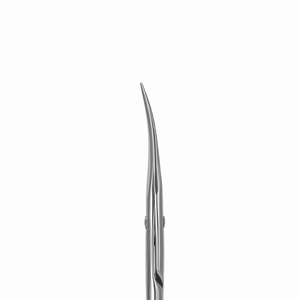 Tijeras para cutículas de acero de alto carbono con diseño curvo profesional, cuchillas finas extra afiladas, tijeras de belleza para manicura rusa, acero inoxidable - Product Image 2