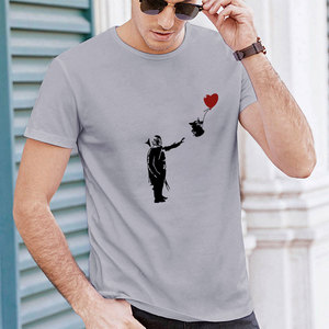 Wholesale 100% Cotton Custom Printing Oversized Heavyweight Men's T-shirt Graphic Falling Shoulder Sleeve <b>Tshirt</b> - Product Image 6