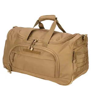 驼色涤纶100% 健身包女士大容量运动旅行行李袋防水锻炼定制旅行包