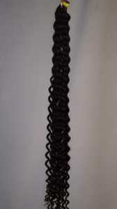 Cutícula natural brasileña alineada I Tips 1B Color negro Micro enlaces Templo rizado profundo Mejor ajuste Extensiones de cabello humano - Product Image 4