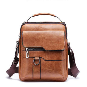 Promotionnel petit sac à bandoulière à bandoulière décontracté homme sac nouveauté mode Vintage affaires PU cuir hommes sacs de messager - Product Image 1