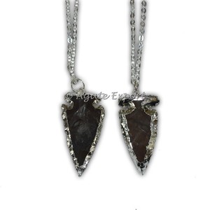 Plaqué argent Agate Collier - Product Image 1