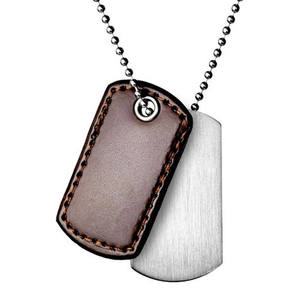 Collar con etiqueta de cuero para perro, logo grabado personalizado - Product Image 5