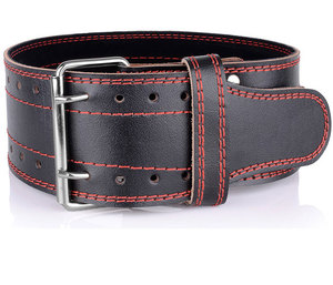 Ceinture d'haltérophilie unisexe en cuir de vachette véritable personnalisée à une et à deux broches Support dorsal 1 pièce quantité minimale de commande - Product Image 5