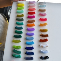 Meihan — Bracelet Tube incurvé en résine acrylique, perles de Lucite élastique, perles tendance, vente en gros