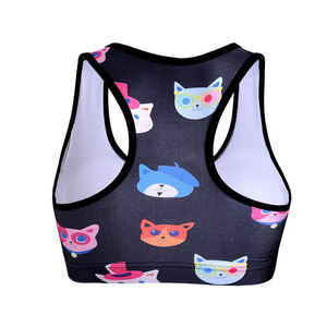 2025 nouveauté sur mesure dames gymnastique sport soutien-gorge actif coton en vrac personnalisé imprimé Fitness & Yoga porter XS-XL tailles - Product Image 6