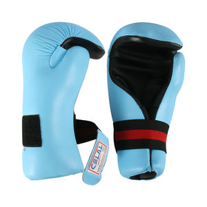Guantes llamativos de alta calidad, fabricante OEM, para artes marciales, kárate, Wkf, Taekwondo, entrenamiento, kárate, color negro - Product Image 2