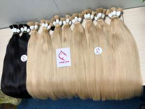 ผมต่อแบบเรมี่แท้ 100% คุณภาพสูง จัดเรียงเกล็ดผมตามธรรมชาติ สีเทาธรรมชาติ เนียนตรงแบบไหม น้ำหนัก 100 กรัม จากเวียดนาม - Product Image 3