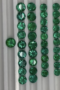 ธรรมชาติได้รับการสอบเทียบ4.50มิลลิเมตรถึง6.50มิลลิเมตรรอบแซมเบียมรกตด้านบนที่มีคุณภาพจำนวนมากโดย Sadiya นานาชาติ - Product Image 3