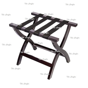 Exclusive Folding Luggage Rack Handmade Wooden Storage Luggage Rack For <b>Home</b> Decor <b>Accessories</b> At Lowest Prices - Product Image 5