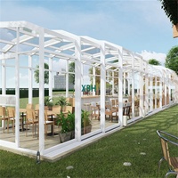 Hohe Qualität Bogen Polycarbonat Versenkbare Dach Abdeckung Outdoor Pool Bildschirm Gehäuse