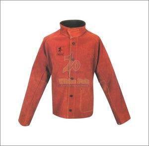 Chaqueta de Soldadura de Cuero Vacuno de Alta Calidad, Resistente, Blanca, Anti-Calor, Antiestática, de Seguridad Industrial, Color Personalizado - Product Image 2