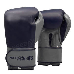Gants de boxe d'entraînement en cuir de haute qualité en gros Poignées de main légères Séchage rapide Sangle de poignet réglable pour hommes - Product Image 1