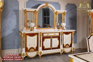 ชุดโต๊ะอาหารสไตล์ฝรั่งเศสแบบโมเดิร์น  งานแกะสลักสไตล์เจ้าหญิง  เฟอร์นิเจอร์ห้องอาหารพระราชวังฝรั่งเศส  โต๊ะอาหารแกะสลักด้วยมือสไตล์พระราชวัง - Product Image 3