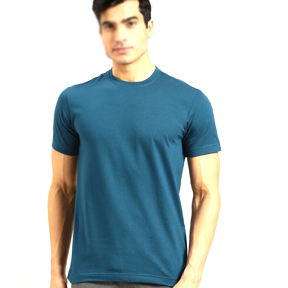 Camiseta de cuello redondo Lisa para hombre, camisa personalizada de alta calidad, diseño superior, venta al por mayor, de Wild fyre