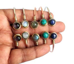 Directo de fábrica Cooper & Silver Stone Fashion Cuff Bracelet Pulseras de piedra turquesa - Product Image 4