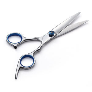 Juego de 4 tijeras para el cuidado del cabello, 1 cizalla de adelgazamiento de borde recto, 2 tijeras curvas de maquillaje, instrumentos quirúrgicos de base fuerte afilada - Product Image 3