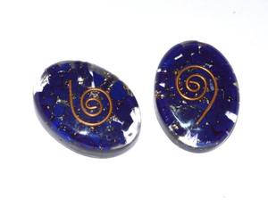 Lapis Orgone ovale, pierre ovale, vente en gros, livraison gratuite - Product Image 1