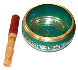 Comprar Cuencos Cantores de Ágata Verde Grabado Mascota Curación Metafísica Feng Shui Cuencos Tallados Piedras Preciosas Verdes Exportación A LA S-Bowl-005 - Product Image 1